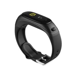 2-i-1 smart aktivitetsklokke V08 Pro med hodetelefoner - Svart
