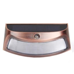 Solcelle lampe for vegg, bevegelsessensor - Rød kobber