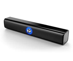 Kraftig bærbar Bluetooth-højttaler, aflang - sort