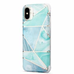 Støtsikkert mobildeksel med holder, til iPhone X / XS - Blå