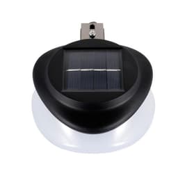 Veggmontert solcellelampe med bevegelsessensor - Svart