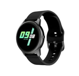Vandtæt smartwatch med blodtryk og pulsmåler Sort