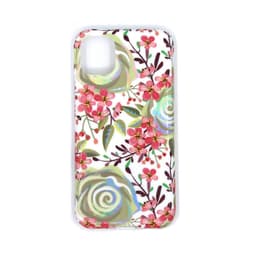 Stødsikkert mobildæksel med holder til iPhone 11 Pro Max - Blomster