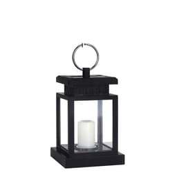 Solcellslykta för trädgården - Svart