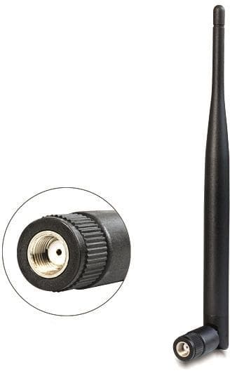 DeLOCK WLAN antenni RP-SMA ur, 5dBi, 2,4GHz, ympärisät., 50 Ohm, mus