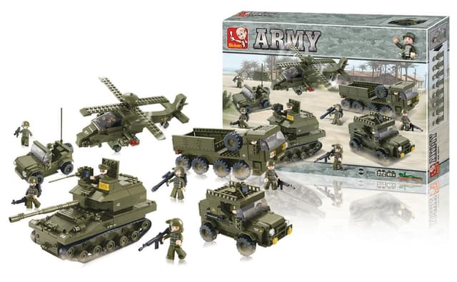 Sluban Building Blocks Army Series Land Forces
