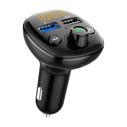 LED-näytöllä varustettu FM-lähetin ja pikalaturi 2 USB-porttia