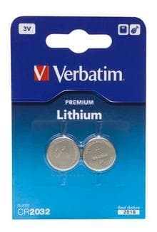 Verbatim CR2032 3V Lithium Battery 2p
