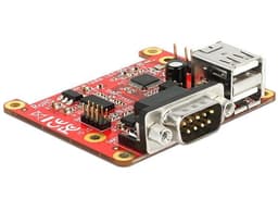DeLOCK 62649, RPI-laajenn.moduuli, 2xUSB Type A, RS-232, sis. as.sarja