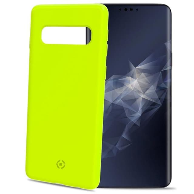 Celly Shock Cover Galaxy S10 Gul