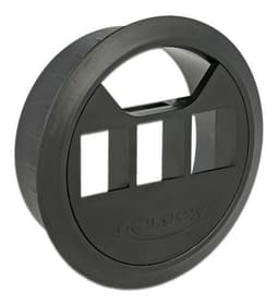 DeLOCK pöytämallinen Keystone-kehikko, 60mm, muovia, musta