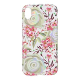 iPhone X / XS Støtsikker bolle TPU blomster