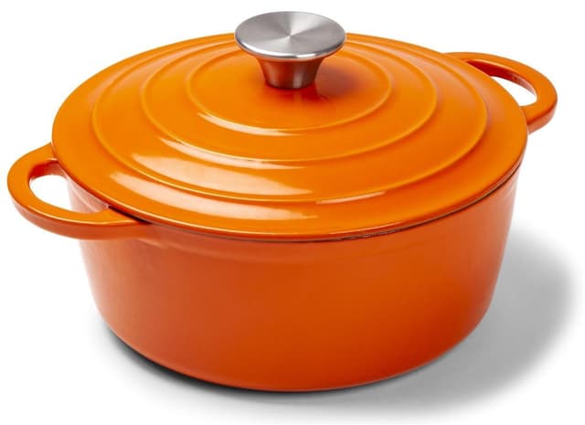 Orrefors Jernverk gjutjärnsgryta, 5 liter, orange