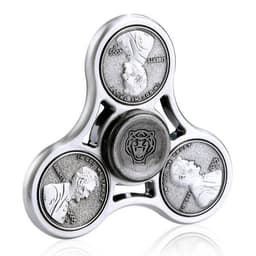 Fidget Spinner i metall, Cent, Silver