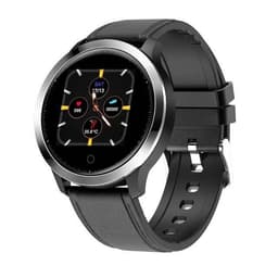 Smartwatch - mäter temperatur, hjärtfrekvens, blodtryck - Svart