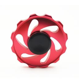 Fidget Spinner i metall, Circular, Röd