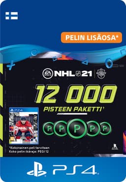NHL 21 HUT 12000 Ultimate Team Points - PS4 (FI)