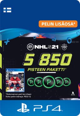 NHL 21 HUT 5850 Ultimate Team Points - PS4 (FI)
