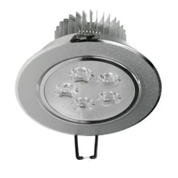 ECD Germany 10er Pack LED upotettava valaisin 5W 230V - pyöreä Ø10,5cm - 342