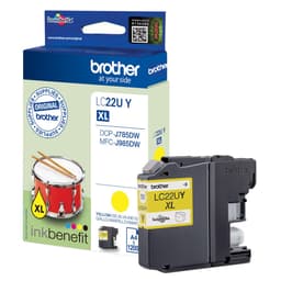 Brother bläckpatron LC22UY Gul
