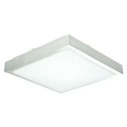 ECD Germany 2xLED loftlampe 12W 30 x 30 cm kantet 683 lumen 220-240V aluminium
