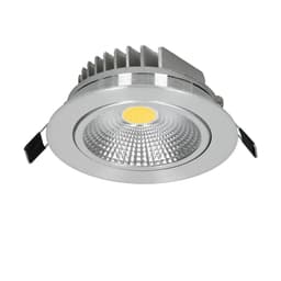 LED COB forsænket Spotlights forsænket pærer runde 5W kold hvid 10-er sæt