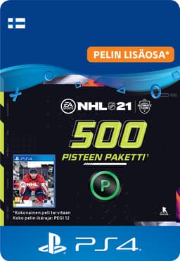 NHL 21 HUT 500 Ultimate Team Points - PS4 (FI)