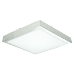 ECD Germany 4xLED loftlampe 12W 30 x 30 cm kantet 683 lumen 220-240V aluminium