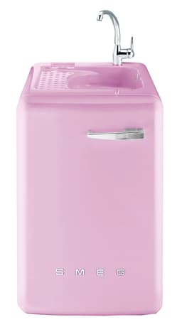 Smeg Retro Tvättmaskin LBL14RO (rosa)