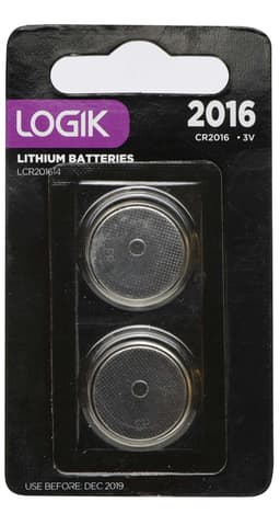 Logik Batteri CR2016 Knappcell (2 st)