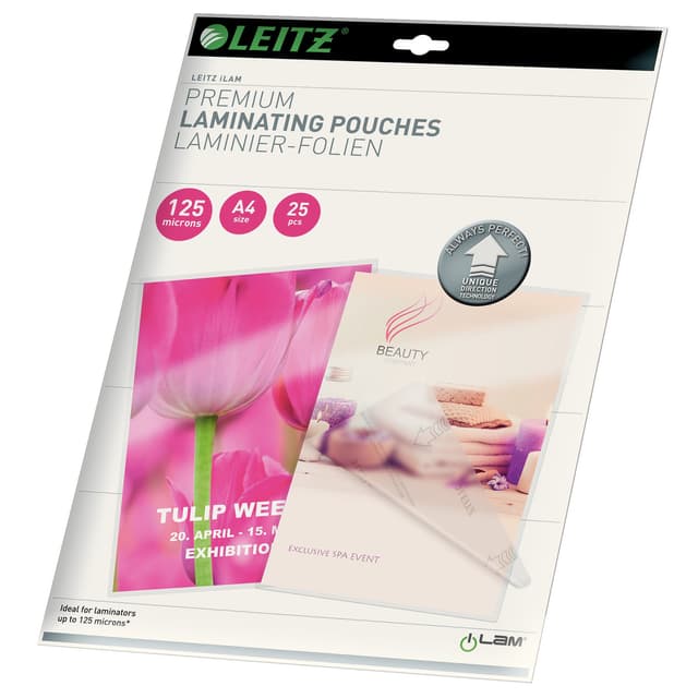 Leitz UDT A4 lamineringsfickor 125 µm (25 st)