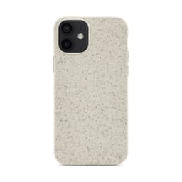 Miljøvennlig ekte lær iPhone 12 mini deksel - White