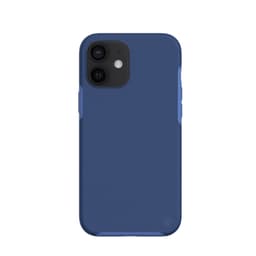 Miljøvennlig ekte lær iPhone 12 deksel - Navy Blue