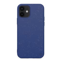Miljøvennlig ekte lær iPhone 12 mini deksel - Navy Blue