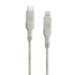 Miljøvenligt USB C til Lightning kabel White