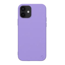Miljøvennlig ekte lær iPhone 12 mini deksel - Purple