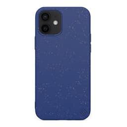 Ympäristöystävällinen Aitoa nahkaa iPhone 12 Kotelo - Navy Blue