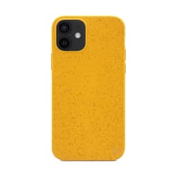 Ympäristöystävällinen Aitoa nahkaa iPhone 12 Kotelo - Yellow