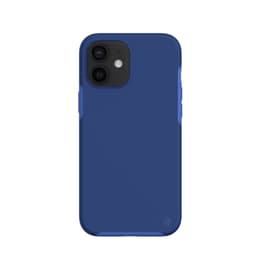 Miljøvennlig ekte lær iPhone 12 mini deksel - Navy Blue