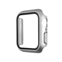 Apple Watch Hærdet glas skærmbeskytter etui 44 mm Silver