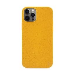 Ympäristöystävällinen Aitoa nahkaa iPhone 12 Pro Kotelo - Yellow