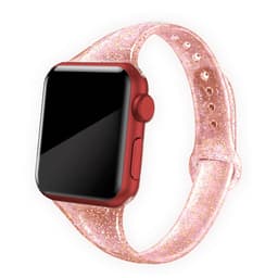 Glitter glødende Apple klokkereim 38/40 mm Red
