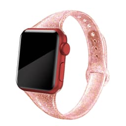 Glitter glødende Apple Watch Rem 42/44 mm Red