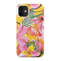 Miljøvennlig iPhone 12 trykt deksel - Yellow Floral