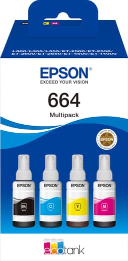 Epson 664 4-farges blekkpatroner value pack