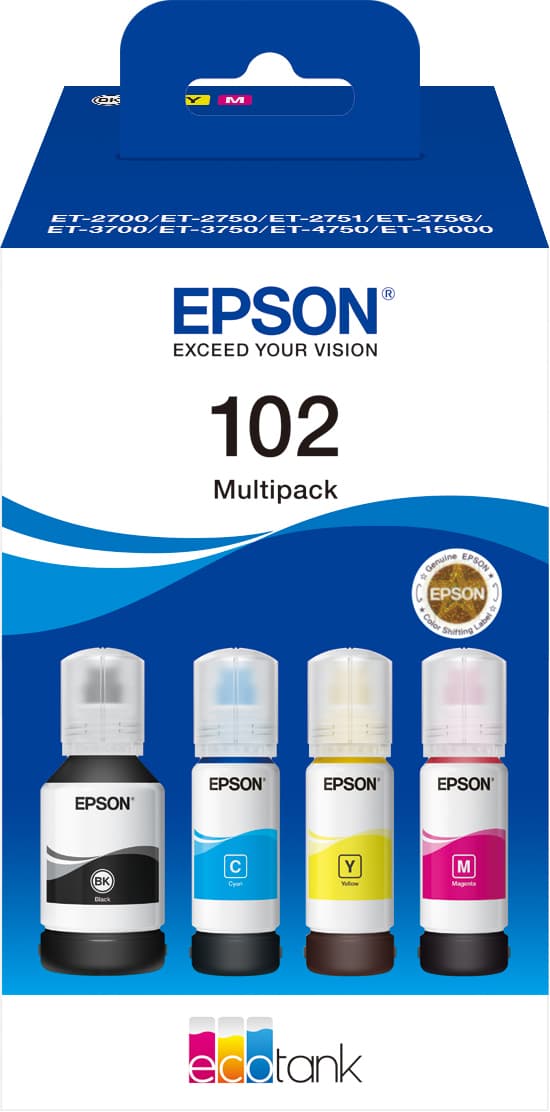 Epson 102 4-blæk value pack