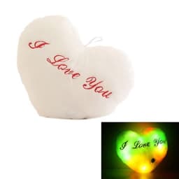 Hjertepute som lyser Hvitt