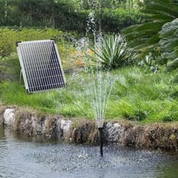 Fontene med sollcellelading