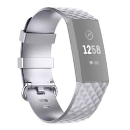 Silikonerem Fitbit Charge 4 / Charge 3 / Charge 3 SE 22mm - Sølvfarvet