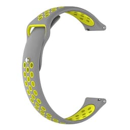 Rei'itetty silikoniranneke Garmin Fenix Chronos, Harmaa + Keltainen
